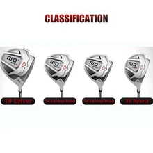 Rio II 1# Гольф водитель/3#, 5# разъемная застежка-молния fairway wood/3 H Гибридный гольфовая клюшка "Вуд" Клюшки для гольфа Титан сплав головного убора и графитный вал для Для мужчин