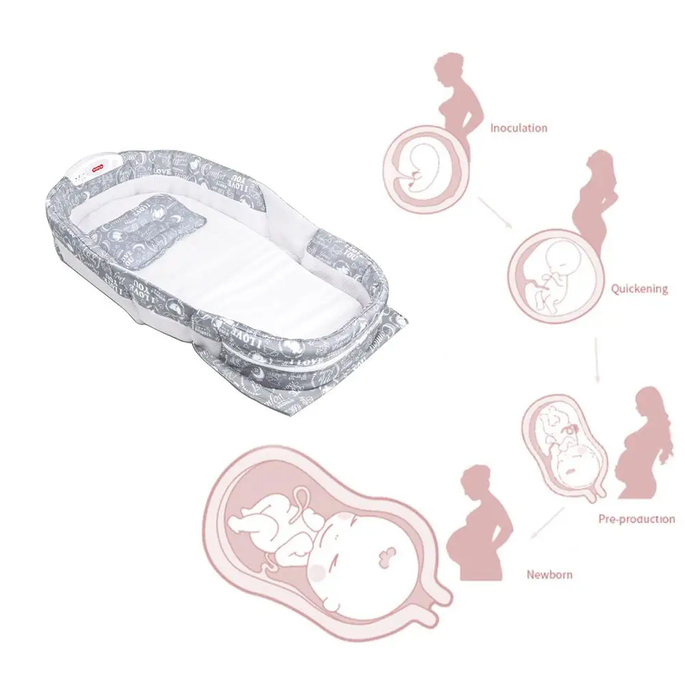 1 шт. разборная детская кровать или детское гнездо размер гнездо с музыкальной спальной корзиной кроватка спальное место для новорожденных