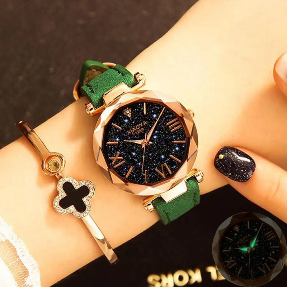 

New Women Watches Fashion Star Sky Dial Ladies Watch Luxury Casual Women's Female Quartz Wrist Watches Lady Relogio Feminino