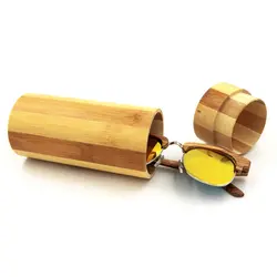 Натуральные Ретро бамбуковые футляр для солнцезащитных очков очки аксессуары унисекс футляр для очков ручной работы Чехлы очки коробка