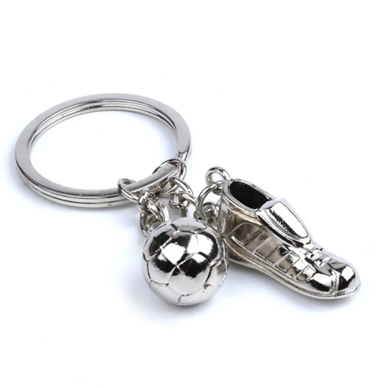 

Car Creative Sports Keychain Football Auto Part Model Bowling Key Chain Ring Stainless Steel Key Chain