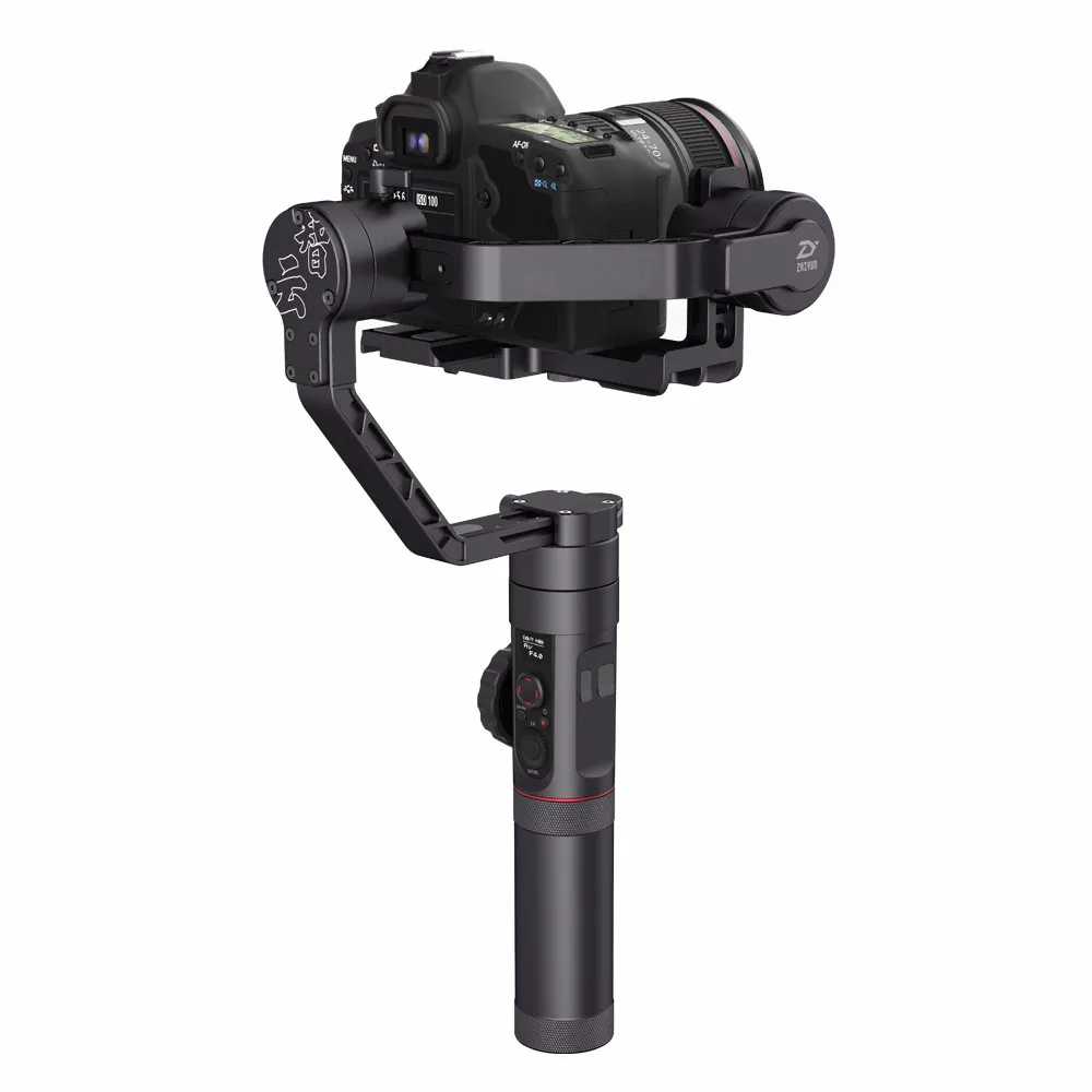 Zhiyun Crane 2 Crane2 3-осевой ручной шарнирный стабилизатор для камеры GoPro для цифровой зеркальной камеры Камера с лампой накаливания для непрерывного изменения фокусировки 7lb Полезная нагрузка OLED Дисплей, Zhiyun Gimbal