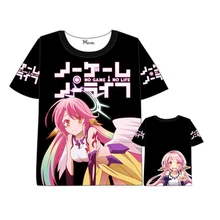 NO GAME NO LIFE аниме унисекс футболка I Love Human Милая летняя футболка с короткими рукавами футболки 6 узоров