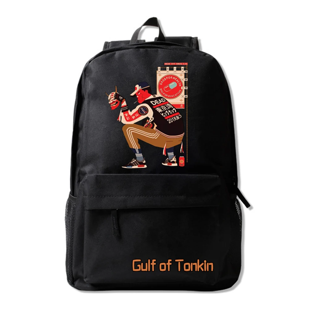 

Zshop Men Fahion Black Shoulder Bag Gulf of Tonkin Backpack