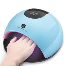 Лучший 80 Вт УФ светодиодный лак для ногтей SUN Light 110-240 в быстрая Сушилка для ногтей-сухой все лак для ногтей ЖК-лампа светодиодный светильник красный синий США ЕС plug