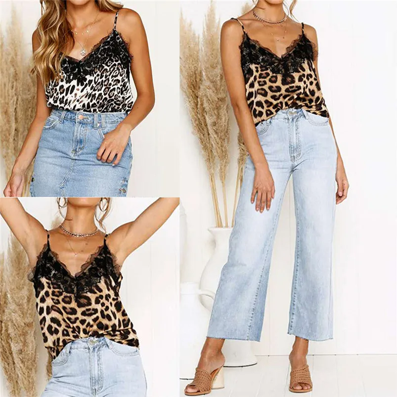 New Arrivals Women Lace V-neck Tank Tops Sleeveless Summer Cami Bustier Vest Blouse Shirts Clothing Spaghetti Strap Clothes F20 (1)