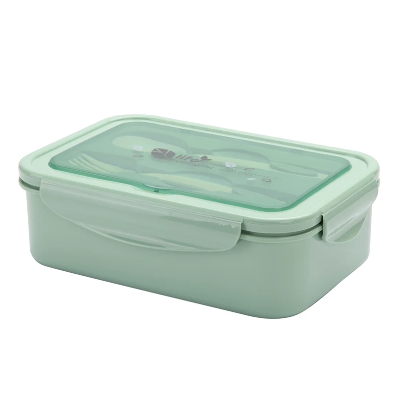 2 или 1 шт., Ланч-бокс для детей, контейнеры для еды, Microwavable Bento Snack box, мультяшная школьная Водонепроницаемая коробка для хранения - Цвет: KT183