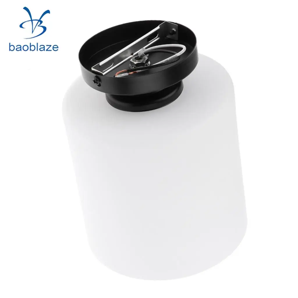 Cylindrical Ceiling Light Shade Cover Glass Lampshade for Corridor Cafe Bar