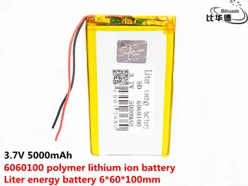 

1/2/4x 5000mAh Li-polymer Rechargeable Batteries 3.7V 6060100 Lithium Polymer Battery For MP4 MP5 Tablet DVD MID Digital Product