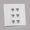 6 Ports RJ45 5e Network Wall Outlet Socket Internet Interface For Computer Laptop ► Photo 3/4