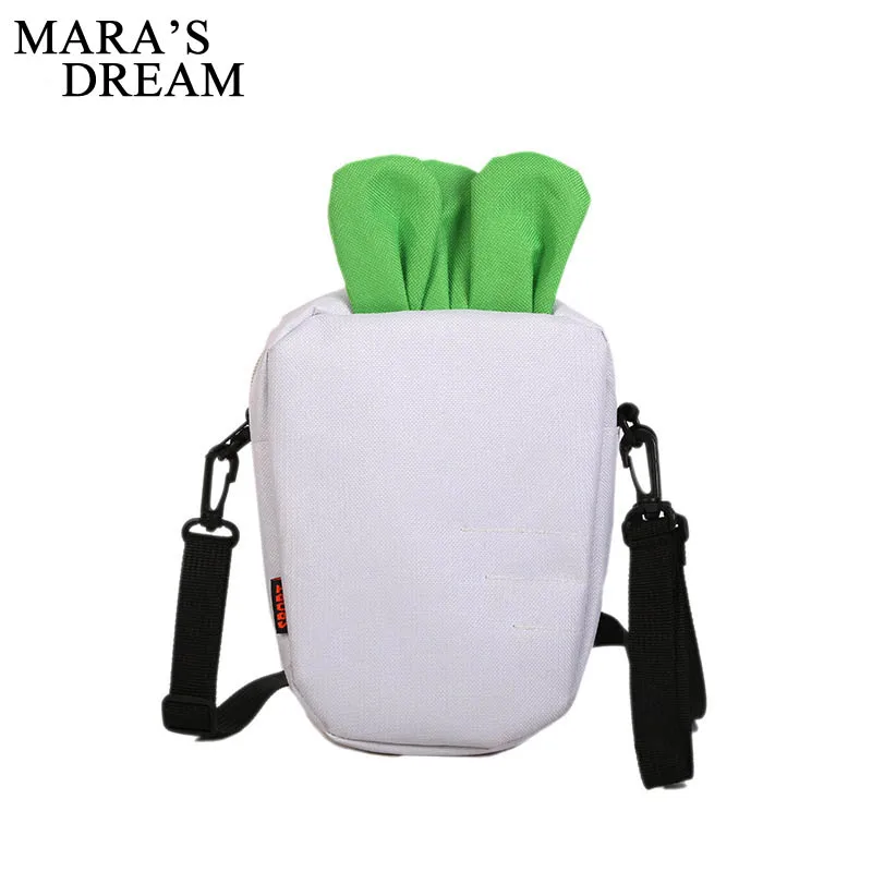 

Mara's Dream 2019 New Funny Small Bag Female Tide Wild Messenger Bag Canvas Shoulder Soft Sister Cute Carrot Bag