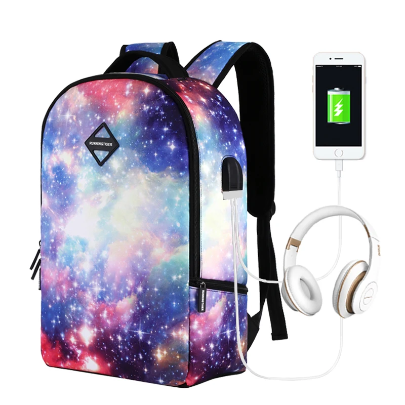 

FREEIN Super Game USB Luminous Starry Sky Backpack Teens Like Printed Bags Unisex Large Capacity Backpack Wholesale