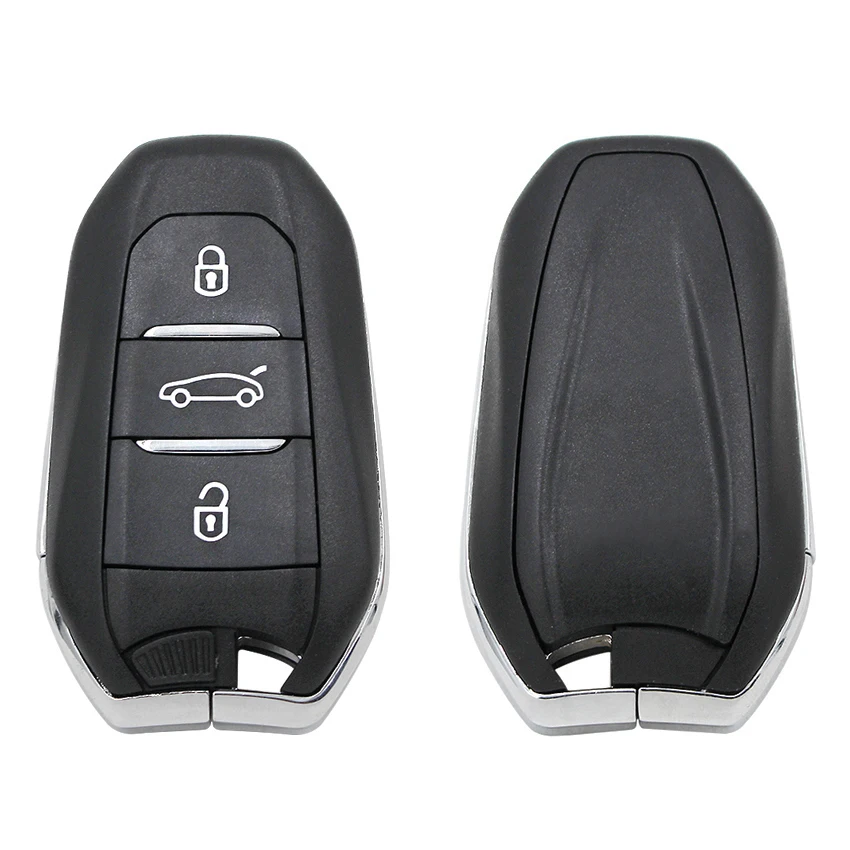 Keyless-Go 3 кнопки дистанционный смарт ключ-брелок 433 МГц 4A чип для peugeot 208 308 508 3008 5008 с аварийным ключом HU83