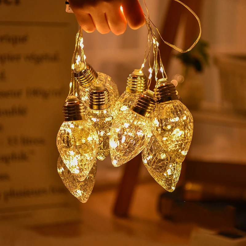 100Led Fairy Retro Geometric Bulb Lanterns Copper Wire String Light 3m LED Decor For Christmas Garland Wedding gerlyanda 100Led Fairy Retro Geometric Bulb Lanterns Copper Wire String Light 3m LED Decor For Christmas Garland Wedding gerlyanda