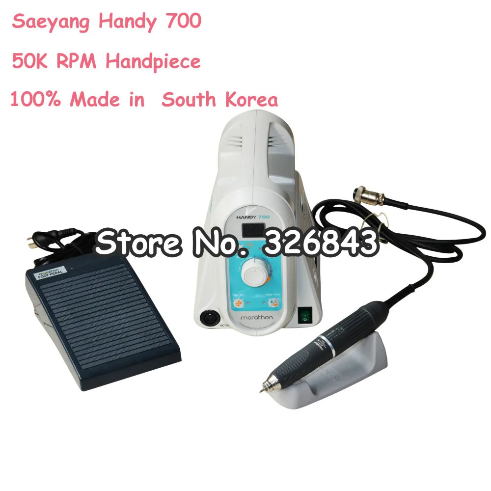 Micromotor Brushless handpiece 50K RPM Dental Lab COMPLETE SET Handy700