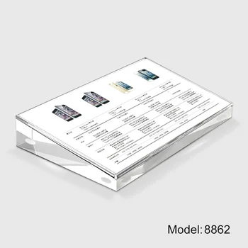 A5 Table Acrylic Sign Display Stand Holder Display Ad Photo Picture Frame Holder Clear Acrylic Display Stand for mobile store
