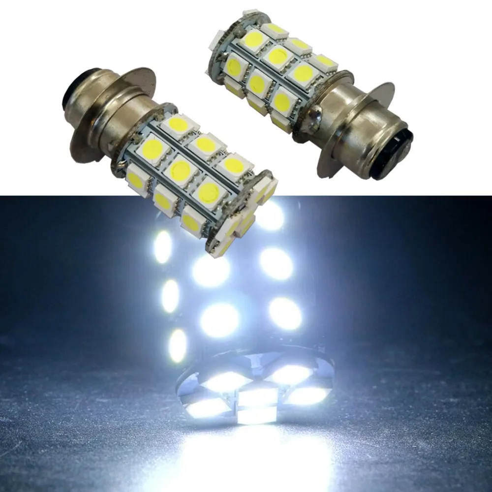 

2pcs 6V 12V 4300K 6000K P15D H6M ATV Motorcycle 5050 27LED Headlight Bulb For Suzuki Eiger 400 King Quad 300 700 Vinson 500 Z400
