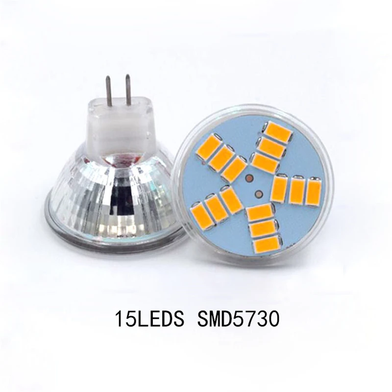 3 Вт 5 7 MR11 Светодиодный прожектор 12 В Светодиодная лампа 9/12/15 светодиодов 5730 SMD