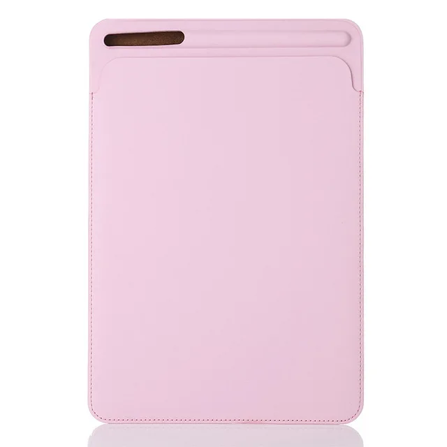 Ультратонкий кожаный чехол для iPad Pro 12,9 с держателем для карандашей чехол для нового iPad 12,9 дюйма - Цвет: Розовый