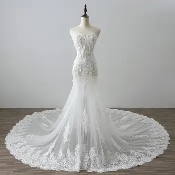 

Summer Mermaid Dress Sexy Celebrity Backless Lace See-Through Women Sleeveless Strapless Party Beach Style Dresses Wholesale