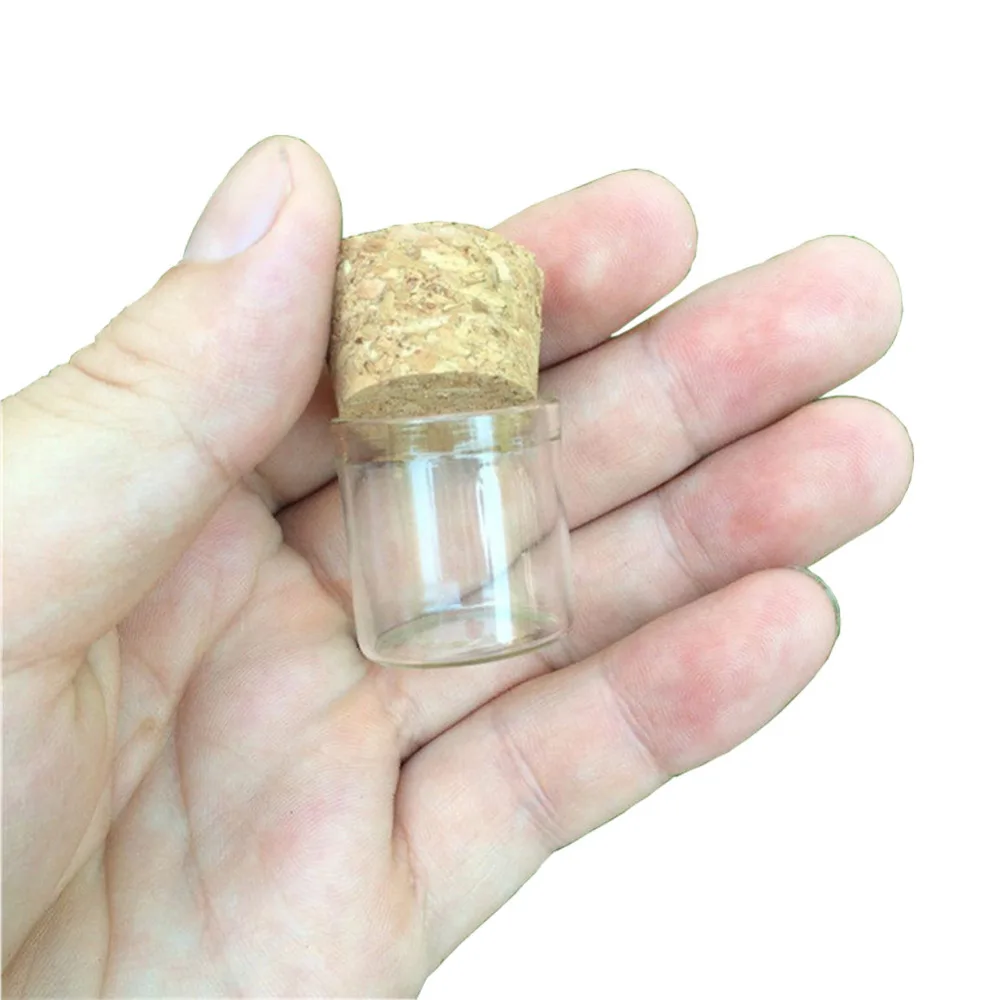 5ml 10ml 15ml Mini Glass Bottle with Corks Empty Jars Vial for Tea Saffron Sweet Food Gift Bottles Gift Wedding Jars 24pcs