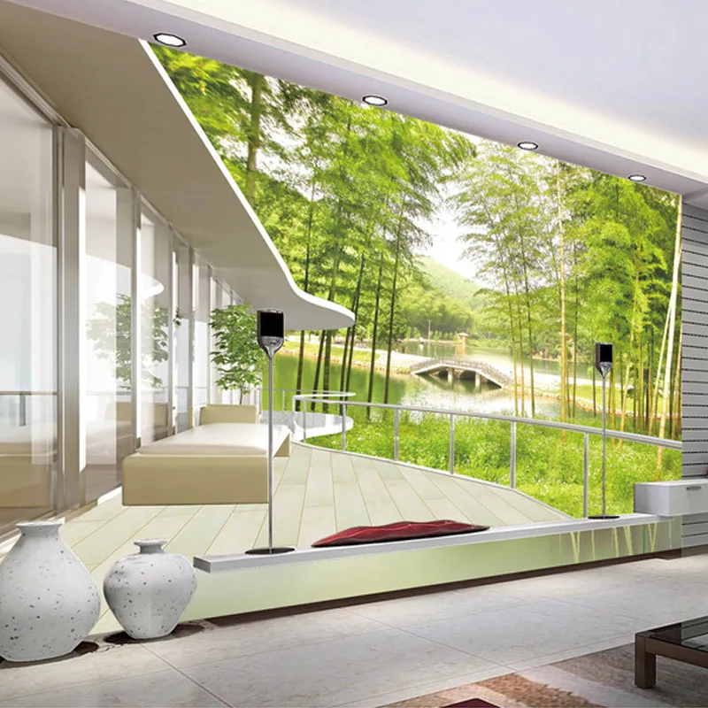 

Custom Photo Wallpaper 3D Bamboo Forest Landscape Large Mural Living Room TV Sofa Background Home Interior Decoration Wall Paper