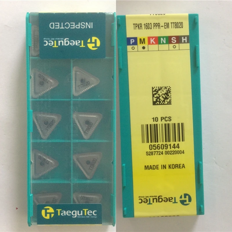 

TPKR1603PPR-EM TT8020 TAEGUTEC Special Offer carbide insert CNC blade 100pcs/lot