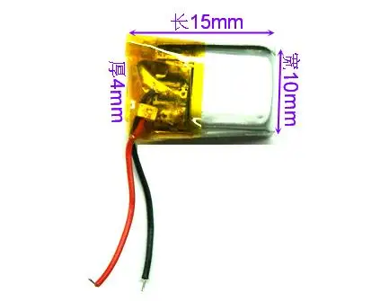 3D очки батарея Bluetooth гарнитура 401015 мини смарт браслет для зарядки 3 7 V полимерный