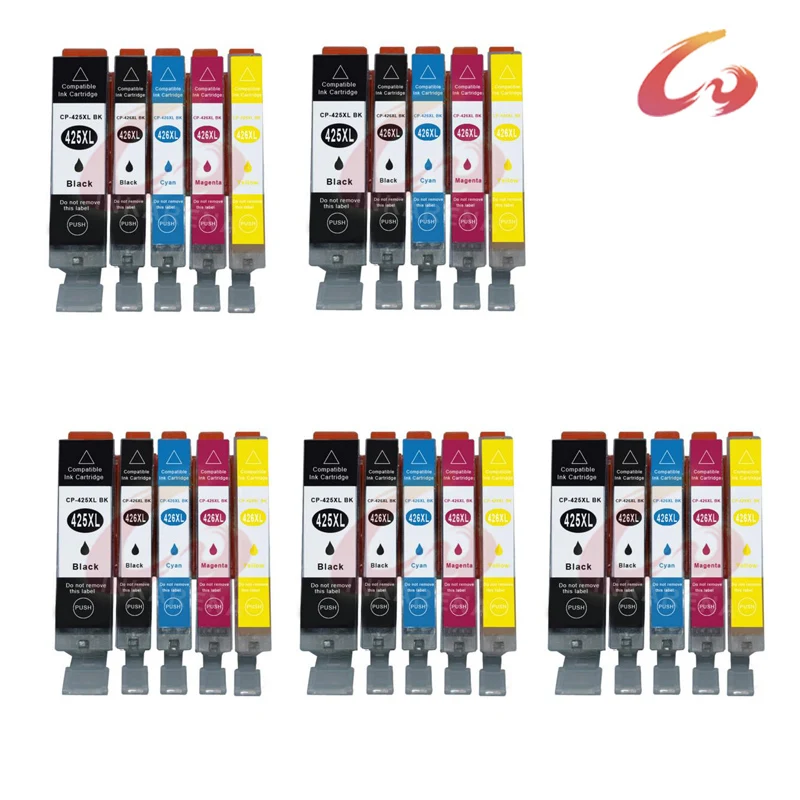 25 pcs PGI 425 CLI 426 ink inkjet cartridge For canon PIXMA IP4840 ...