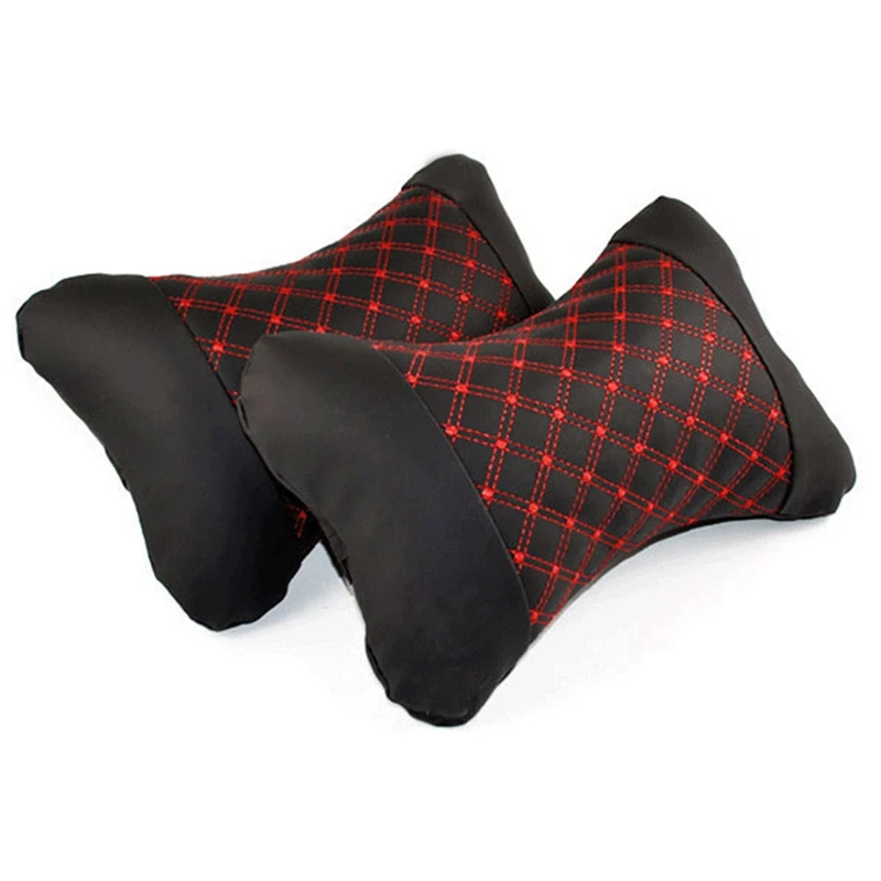 Leather Car Seat Neck Pillow Protection Safety Auto Headrest Support Rest Cushion  Car Seats Accessories