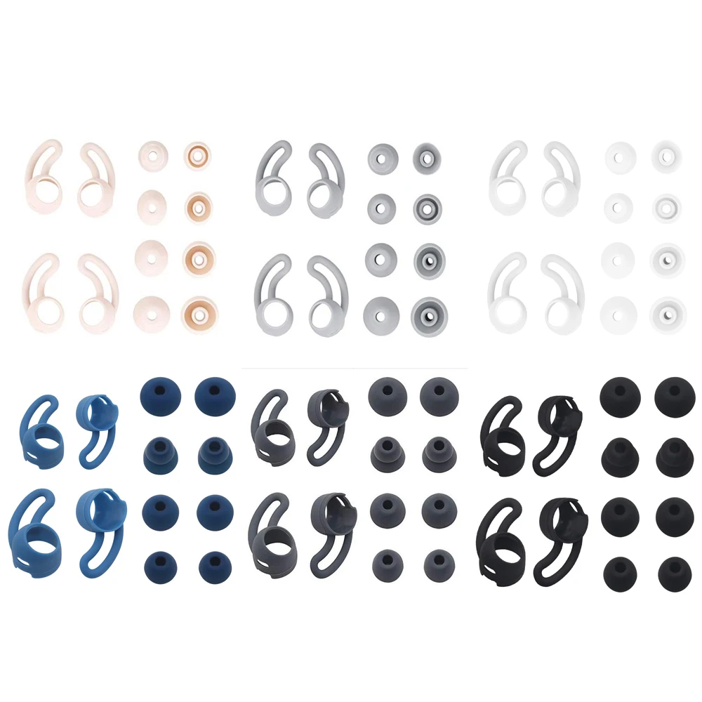 

XRHYY Replacement Wingtips & Eartips Set Soft Antislip Earpads Eartips Earbuds Ear Hooks For BeatsX Beats urbeats 3.0 Earphones