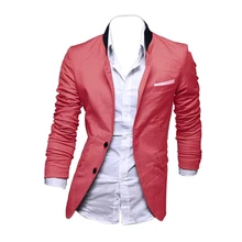 Повседневный приталенный костюм с двумя пуговицами куртки пальто пиджаки 3 цвета