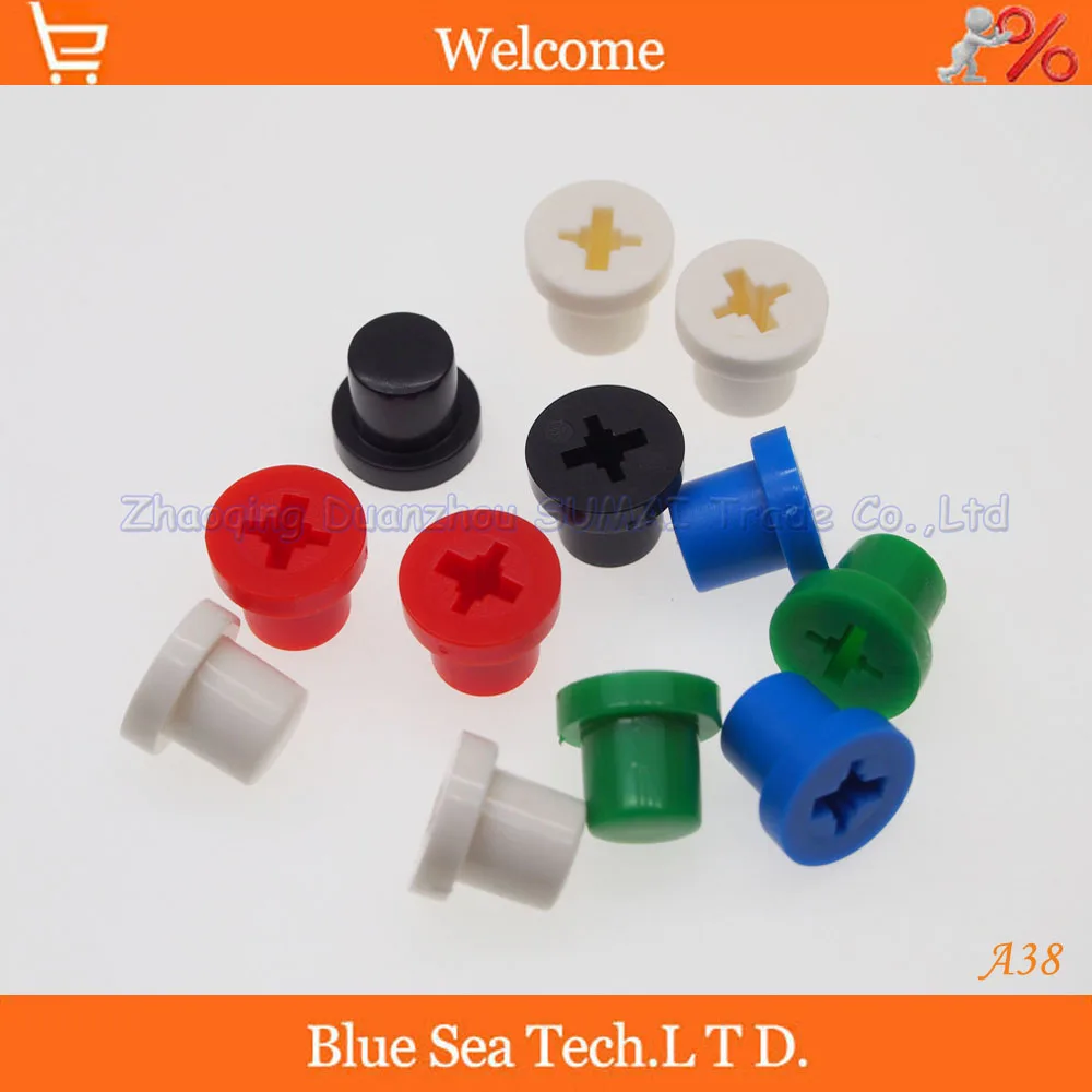 

200Pcs Tactile Push Button Switch Cap,Switch button Cap some Color,Fit 7*7mm,8*8mm,8.5*8.5mm switch