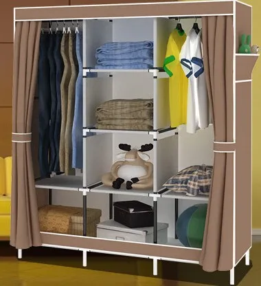 Wardrobe Closet Large And Medium Sized Cabinets Simple Wardrobe Closet Large And Medium Sized Cabinets Simple Folding Reinforcement Receive Stowed Clothes