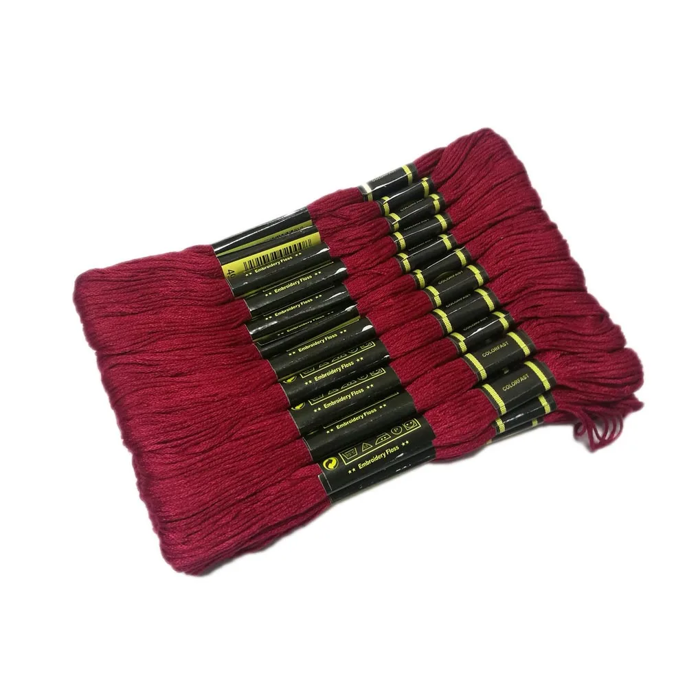 24 мотка, многоцветная нить для вышивки, египетская нить из длинного волокна, DMC, вышивка крестиком, рукоделие, вышивка, TH00052