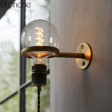 Vintage Punk Ring Wall Lamp Led Mirror Light American Country Retro Loft Industrial Sconce Bedroom Bathroom Home Decor Fixtures