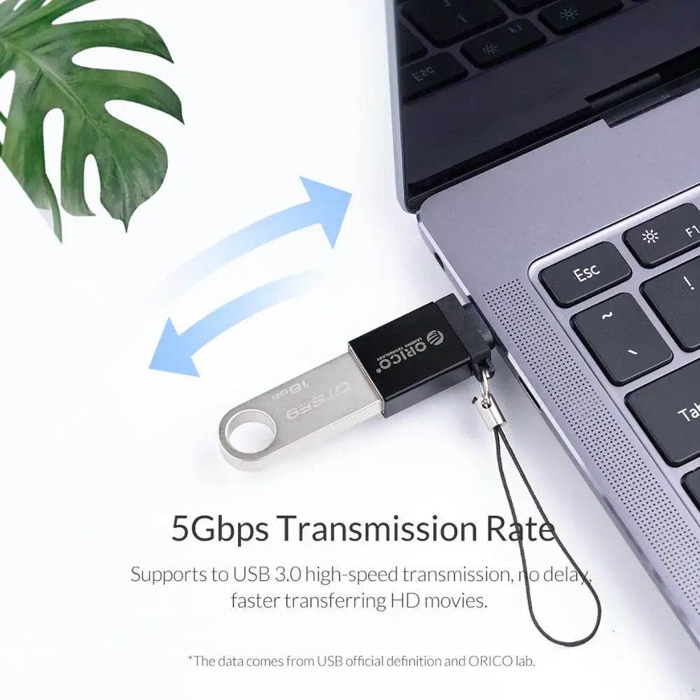 ORICO адаптер типа OTG-C USB C к USB3.0 OTG адаптер для зарядки и синхронизации данных type-c конвертер