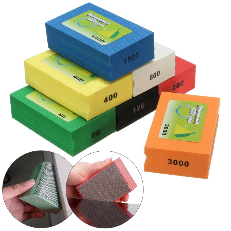 Diamond Hand Pads Polishing Granite Marble Glass Stone Block Polishing