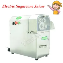 Professional Sugarcane Juicer Stainless Steel Electric Sugarcane Juicer Machine with 4 Rollers Automatic Pulp Ejection