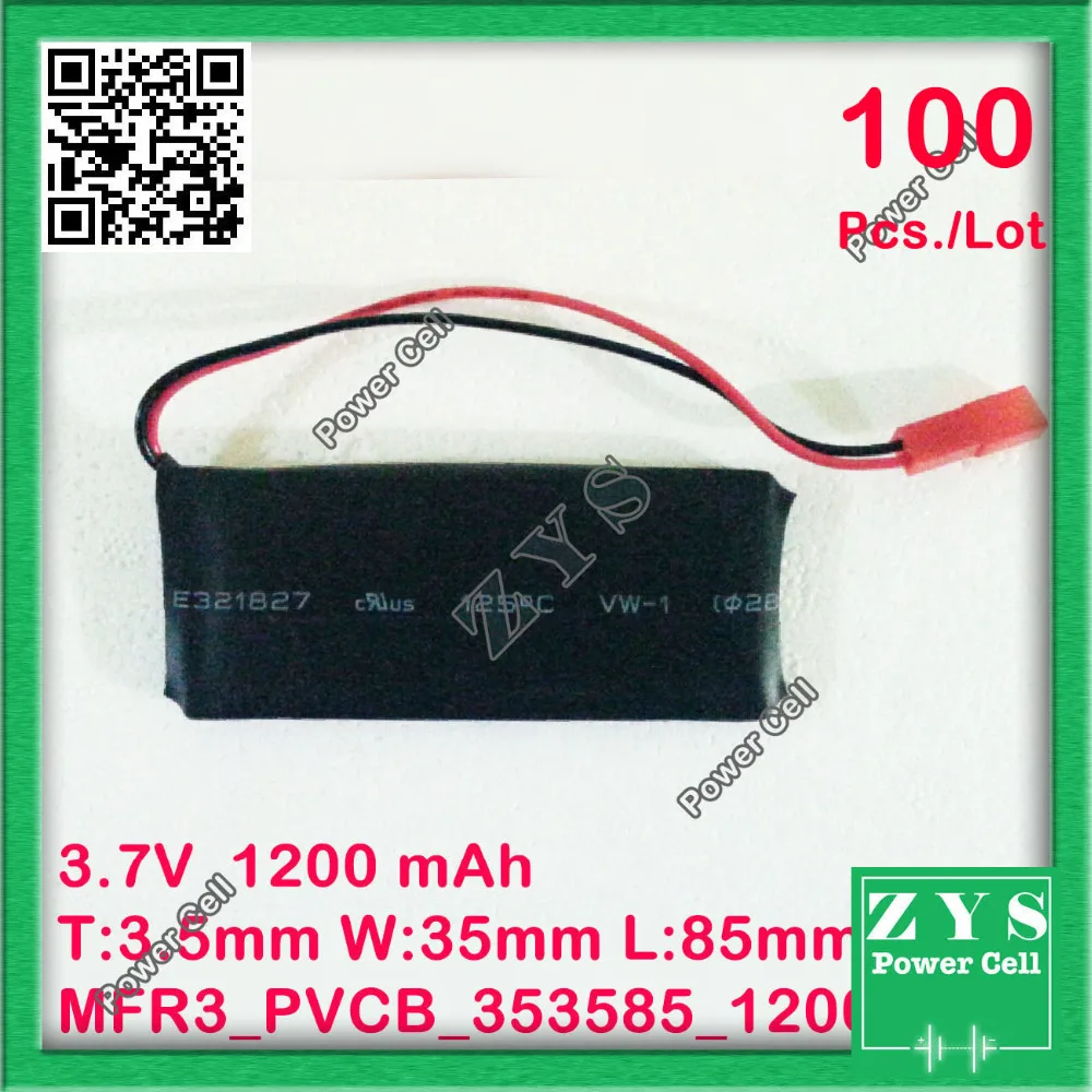 US $1.028.80 100 pcs Safety Packing37V 1200mAh Lipo Battery Model 353585 For Quadcopter Drone UAV UAS mini Drone Zone dash cam 35x35x85mm