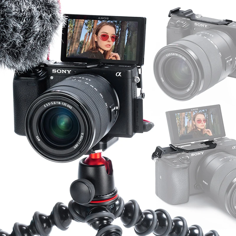 VK 3 камера Rig DSLR Vlog холодная колодка для обуви sony A6400/6300 микрофонный монитор