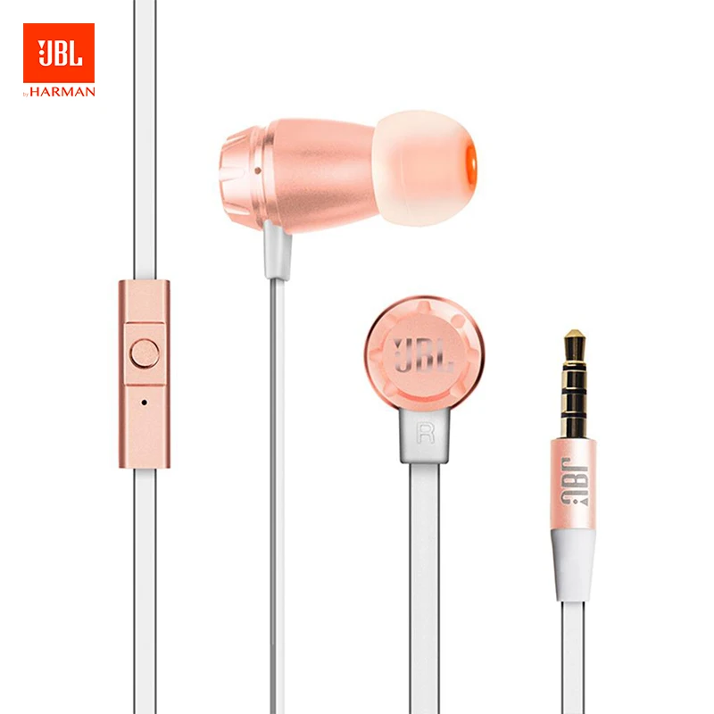 

JBL T380A Dual Dynamic In-ear Earphone 105dB HIFI Earbuds with Microphone 3.5 Audio jack Running Sports Earphone for Smartphone