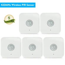 5 шт. 433 МГц беспроводной PIR сенсор пассивный инфракрасный датчик для системы безопасности сигнализации