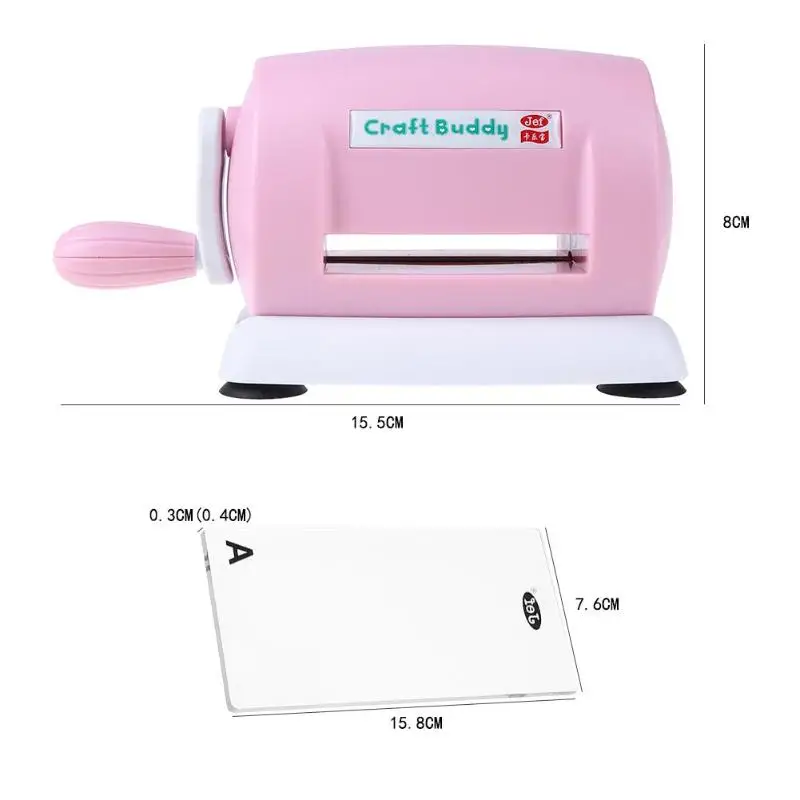 Штамповка машина для тиснения DIY Скрапбукинг резак для краски бумажные карты высечки машина для домашнего тиснения инструмент для штамповки розовый