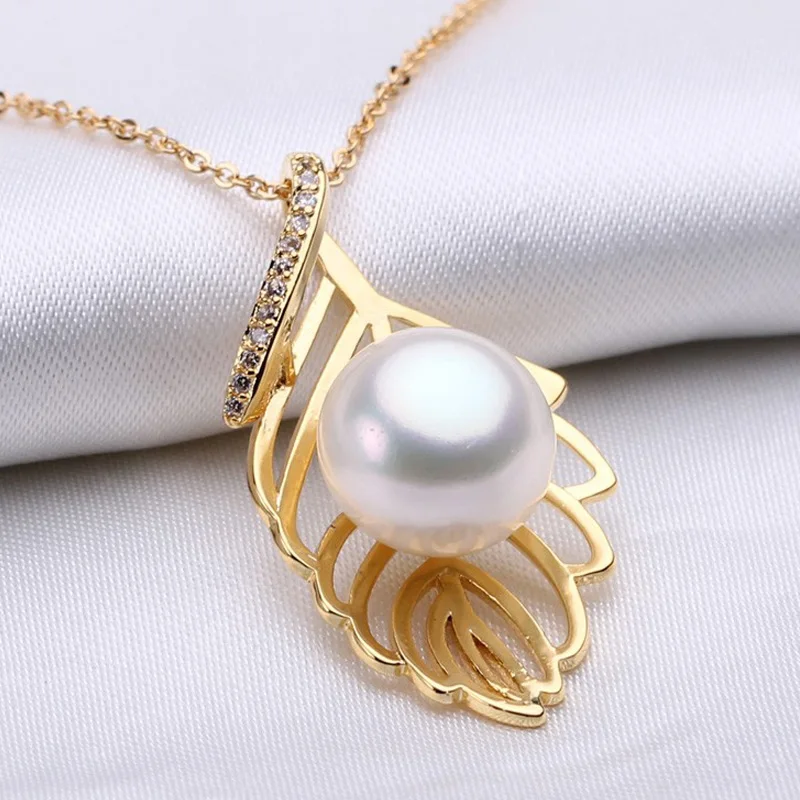 

WATTENS Pearl Jewelry,100% Genuine natural Pearl Pendant Necklace,Freshwater Pearl Choker Necklace for Women ,gift box