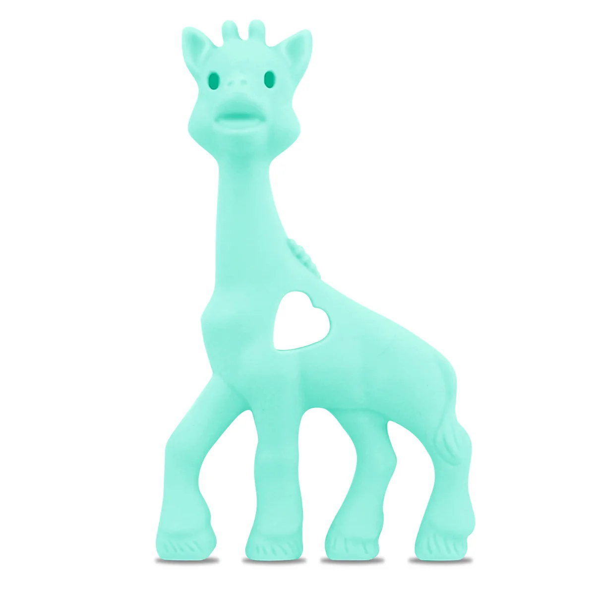 TYRY. HU 1 шт пищевого силикона коала Прорезыватель бусины BPA бесплатно для ребенка прорезывание зубов подвеска с кулоном в виде фигурки енота кулон в форме жирафа пингвина игрушка - Цвет: Giraffe
