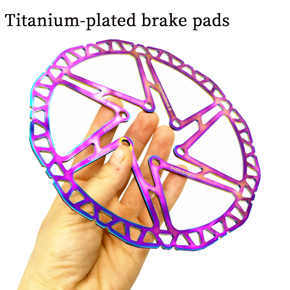 Цветные велосипедные дисковые тормоза с титановым покрытием 140 мм 160 мм 180 мм 203 мм MTB дорожный горный велосипед тормозной диск