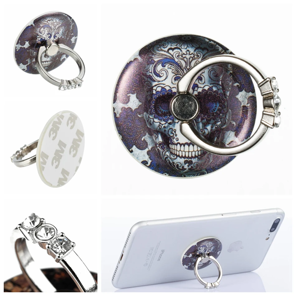 Finger Ring Mobile Phone 360 Rotate Bracket For iPhone X 9 8 7 6 6S Plus 5S For Samsung Huawei Universal Smart Phone Buckle