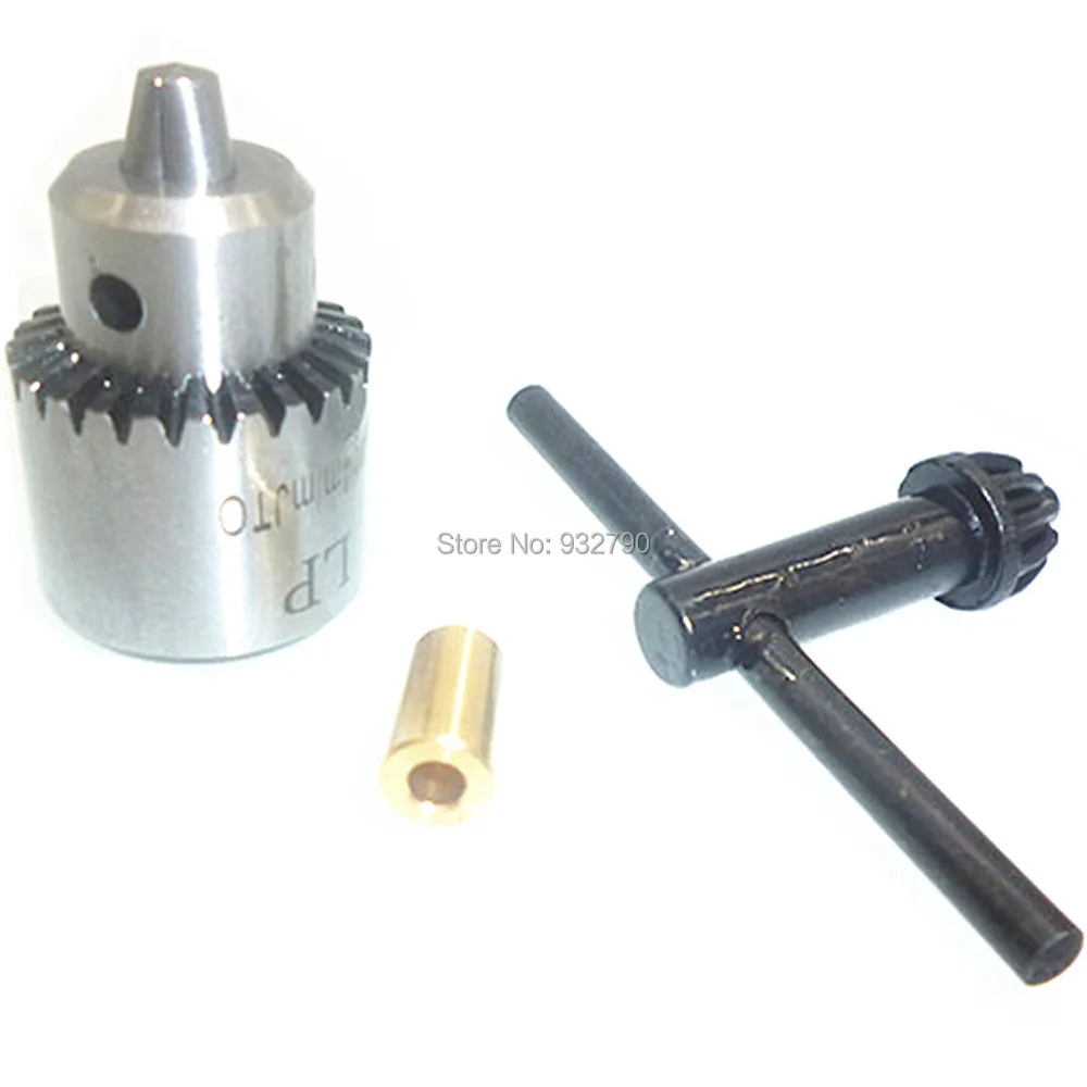 Electric Drill Chuck Jt0 Keyed Mount Taper Lathe Chucks Spanner Key