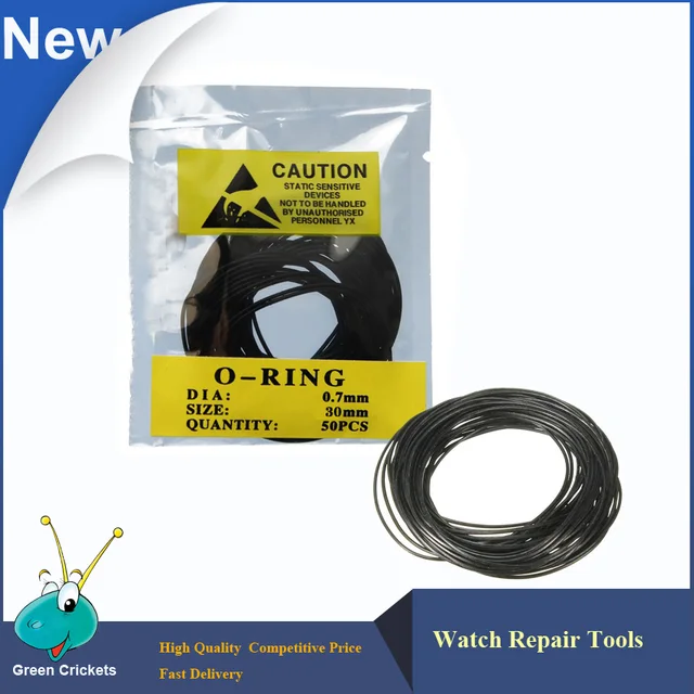 50psc/bag 0.7mm dia 30mm size Watch Seal Washers for watch case,O Ring